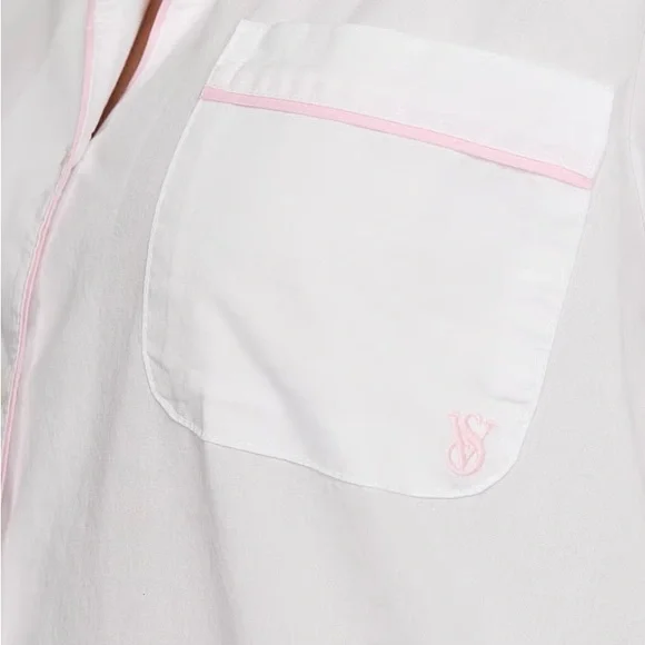 Victoria’s Secret Heritage White Pajama Set, XL, Long, NWT - Picture 3 of 3